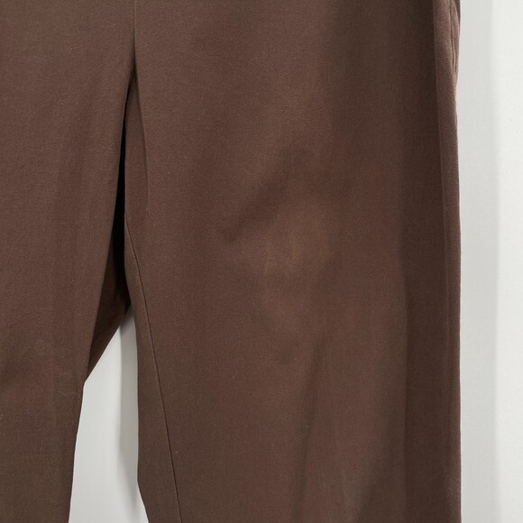 EILEEN FISHER Brown Cotton Pull On Side Zip Lightweight Trouser Pants Size XS - Picture 5 of 7